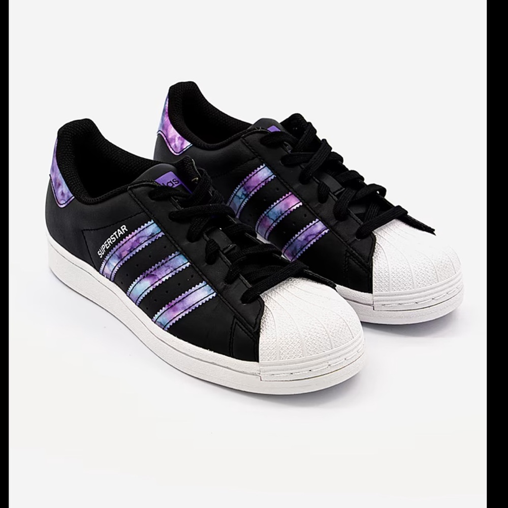Adidas Cosmo Holographic Purple Black Superstar 5